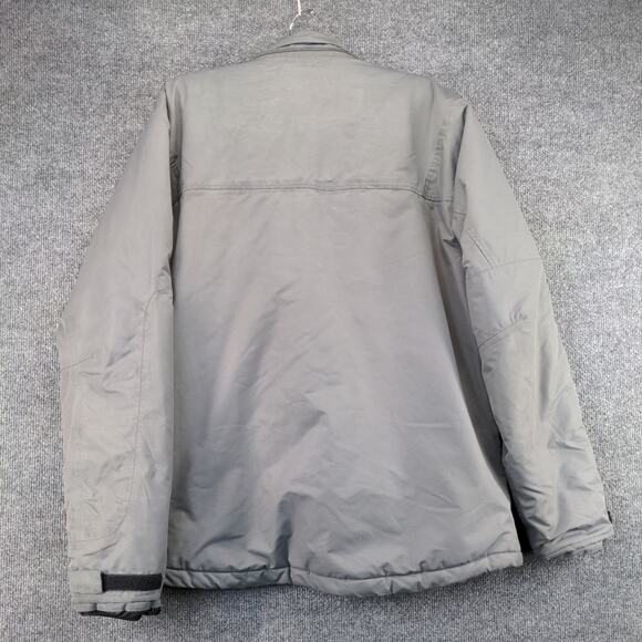 UPS Uniform Coat Mens Size M Gray Full Zip Pockets Clique Graphic Logo - Picture 3 of 16